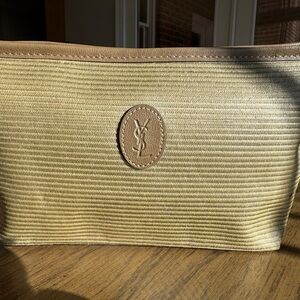 Yves Saint Laurent Shimmering Gold Cosmetic Case👝